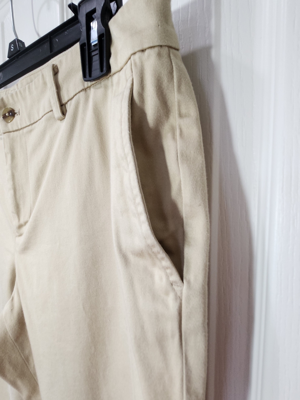 Lauren Ralph Lauren Womens Khaki Beige Chino Pants Sz 10 Cotton Stretch Straight - Picture 4 of 12